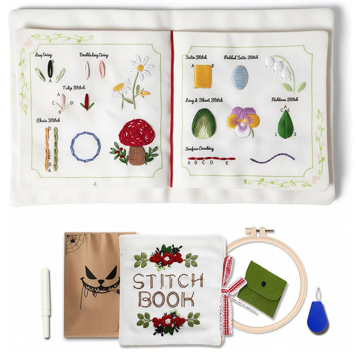 Creative Fabric Diy Embroidery Floral Motifs Cross Stitch Book