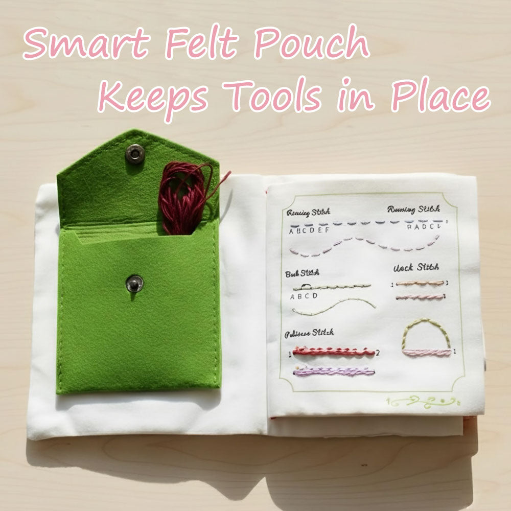 Creative Fabric Diy Embroidery Floral Motifs Cross Stitch Book