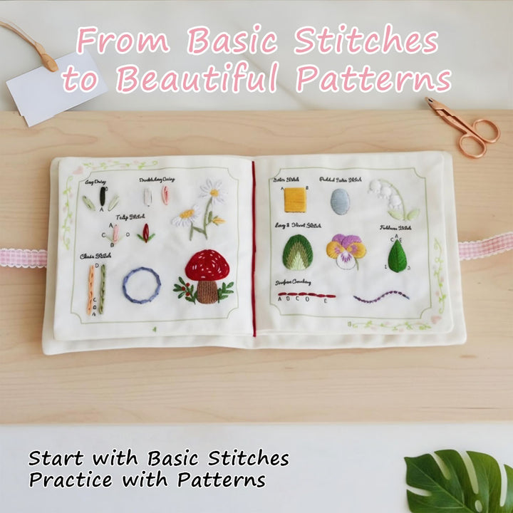Creative Fabric Diy Embroidery Floral Motifs Cross Stitch Book