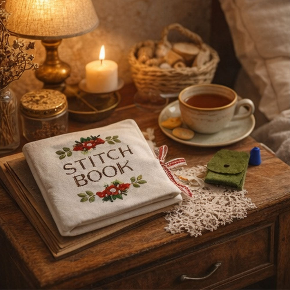 Creative Fabric Diy Embroidery Floral Motifs Cross Stitch Book