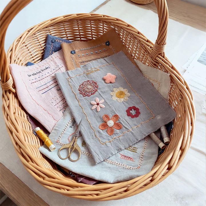 Artisanal Fabric Embroidery Motifs Cross Stitch Book