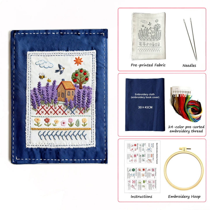 Beginner Fabric Embroidery DIY Practice Book Cross Stitch Book