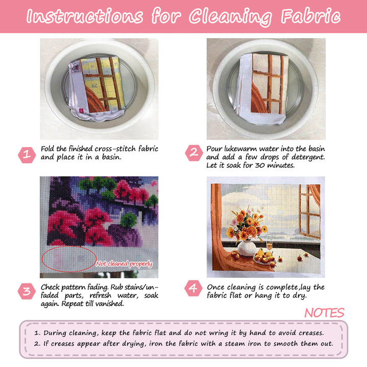 Beginner Fabric Embroidery DIY Practice Book Cross Stitch Book