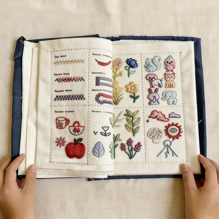 Beginner Fabric Embroidery DIY Practice Book Cross Stitch Book