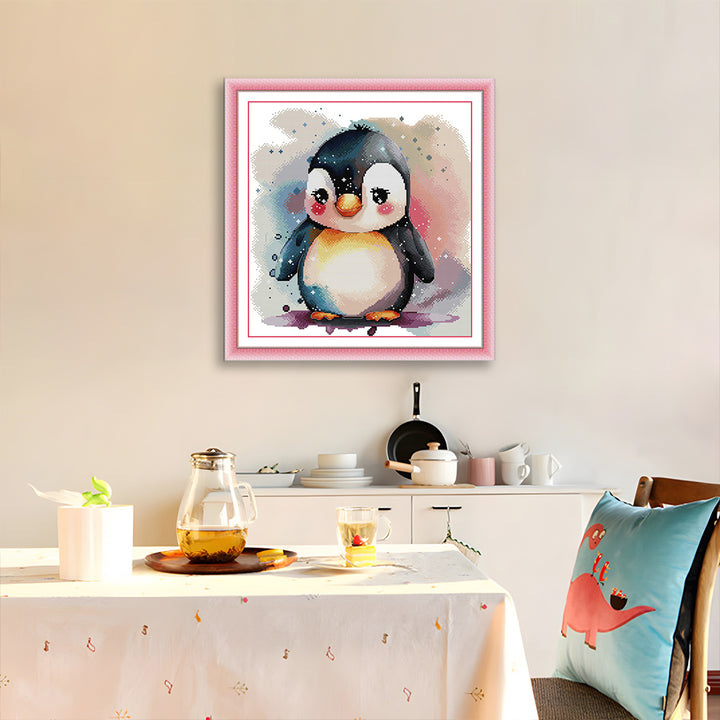 Cute Little Penguin Cross Stitch Kits