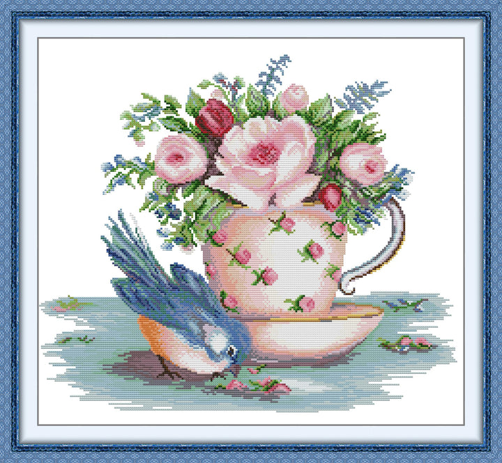 Birdie by The Teacup Cross Stitch Kits