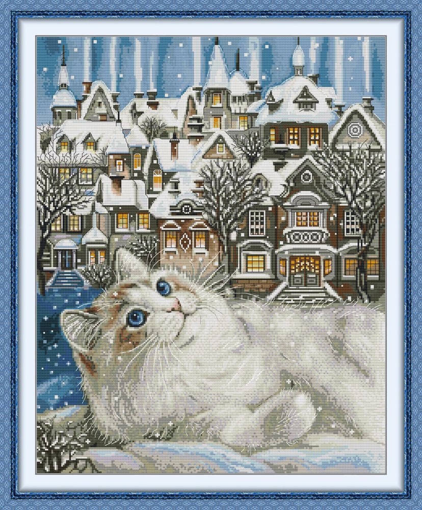 Cat Town Cross Stitch Kits