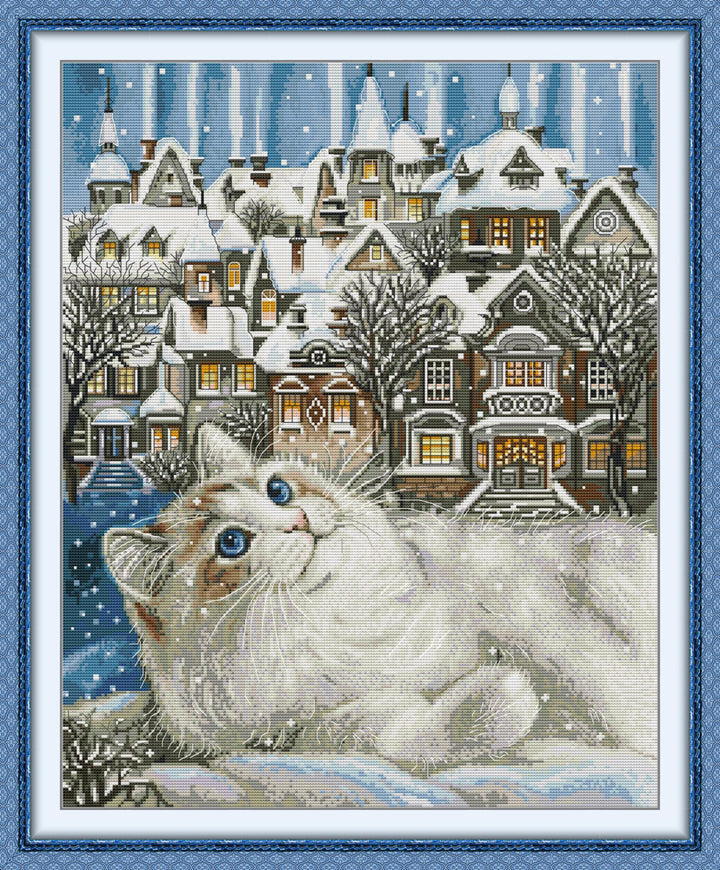 Cat Town Cross Stitch Kits