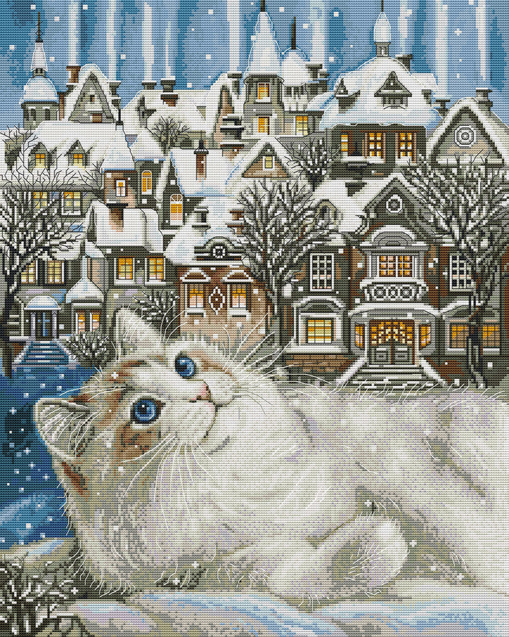Cat Town Cross Stitch Kits