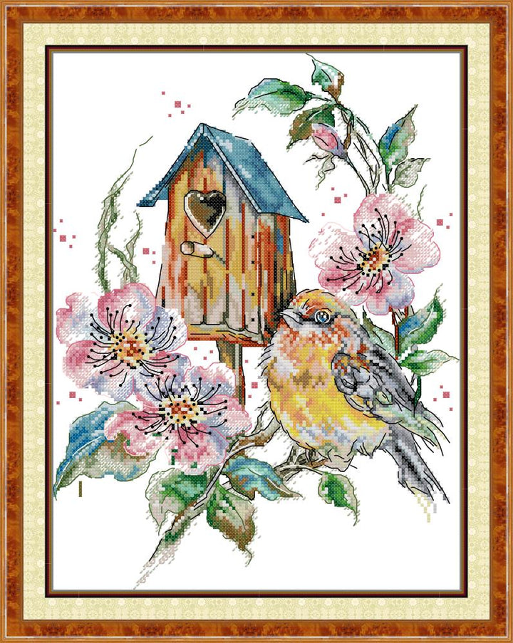 Bird's Nest Wreath Cross Stitch Kits