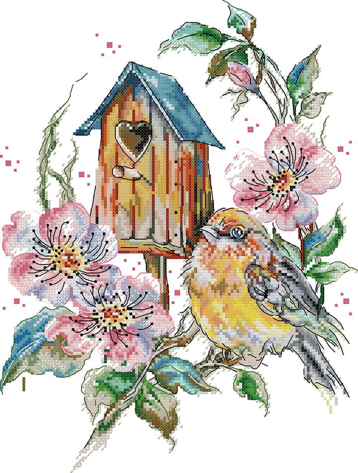 Bird's Nest Wreath Cross Stitch Kits