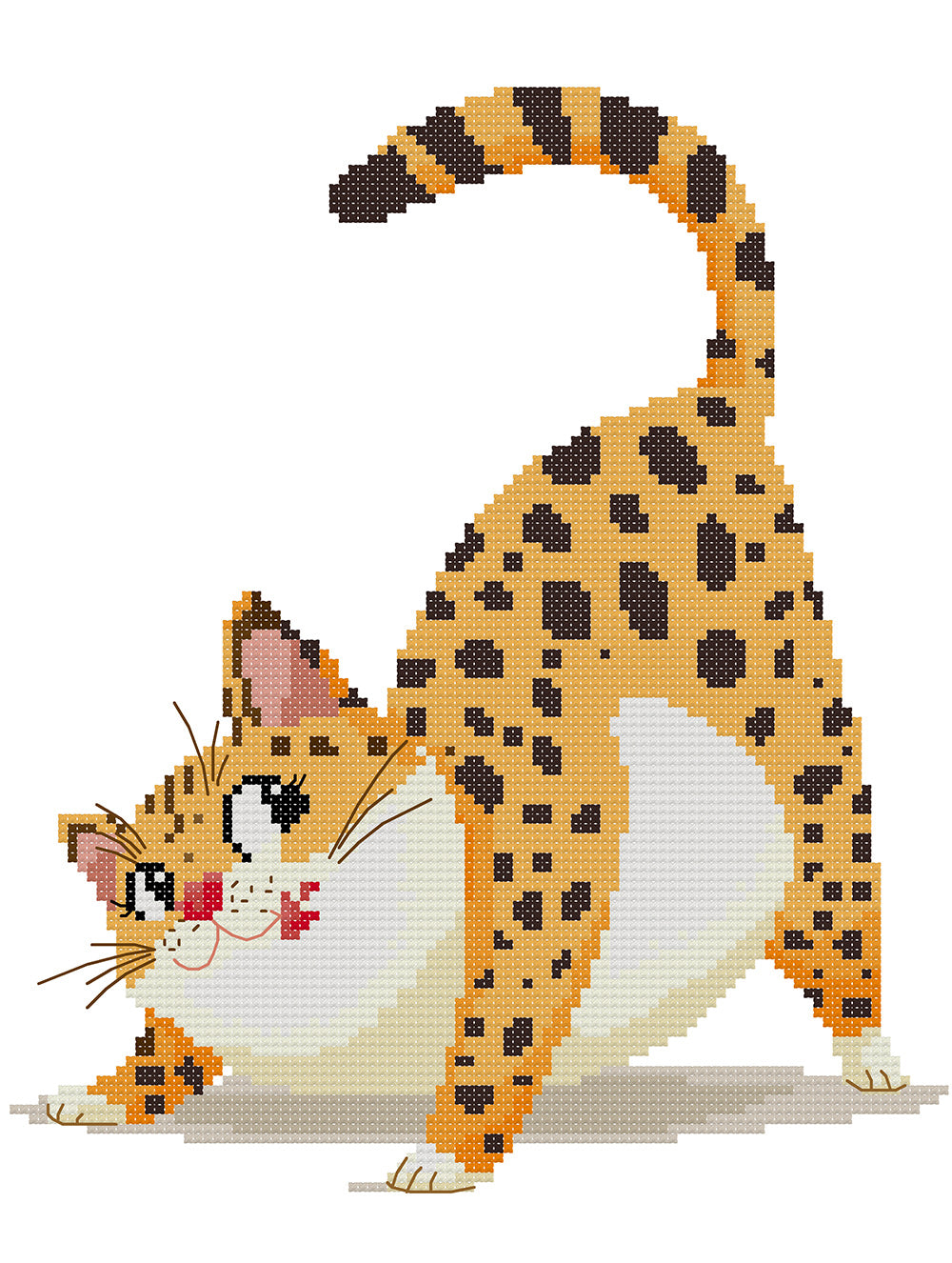 Naughty Spotted Cat Cross Stitch Kits
