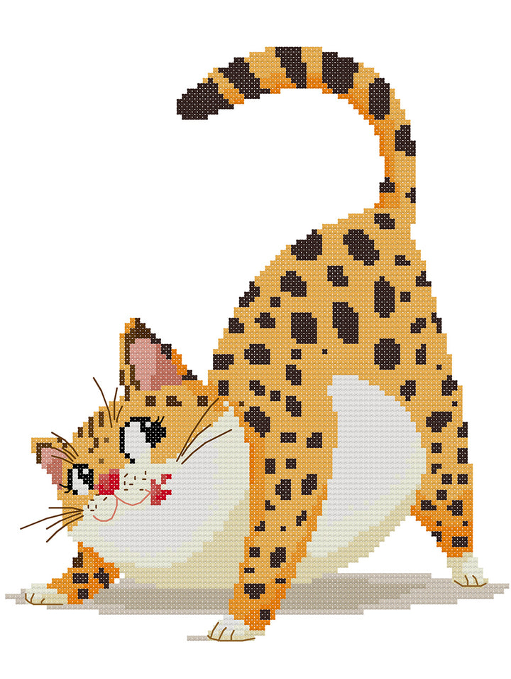 Naughty Spotted Cat Cross Stitch Kits