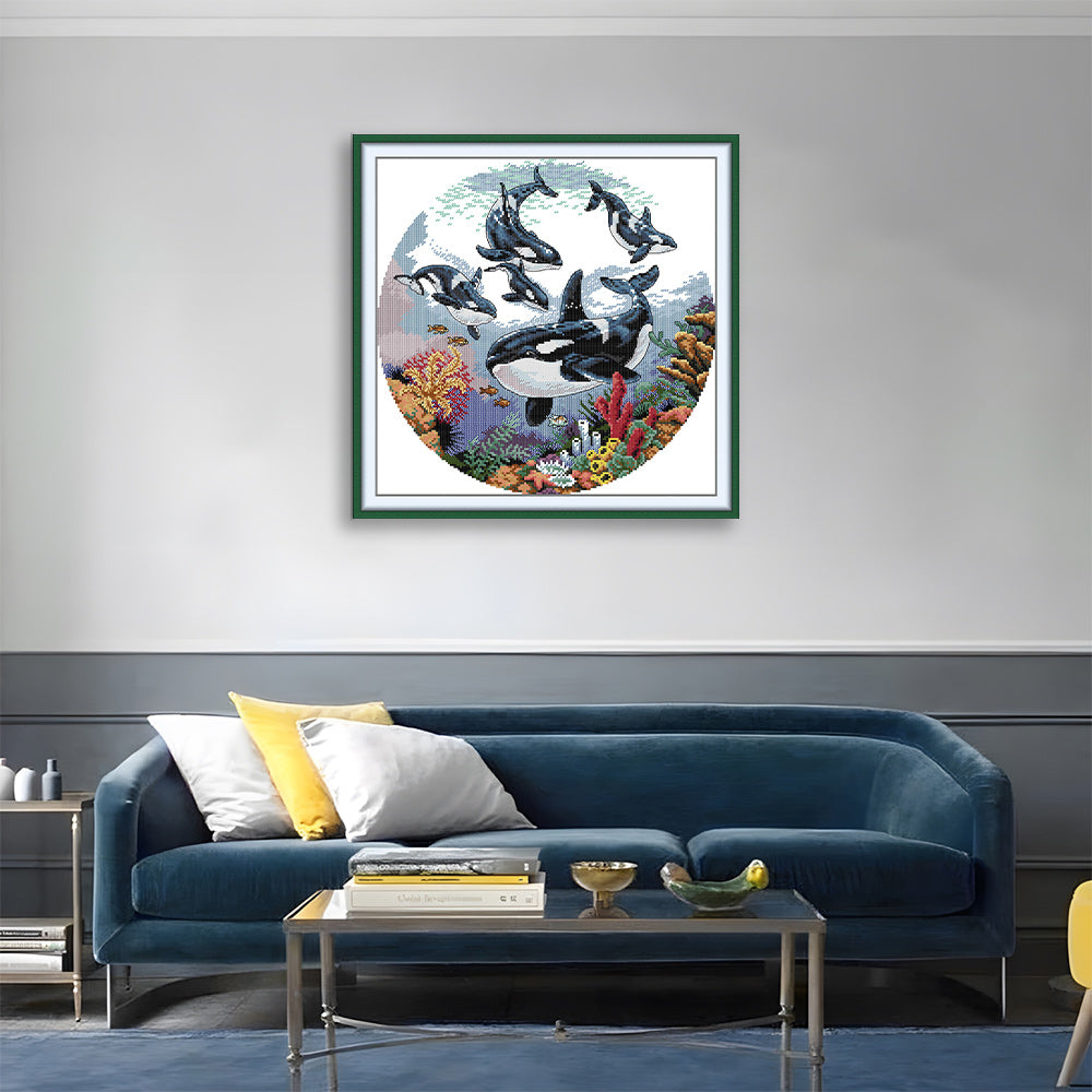 Killer Whale Cross Stitch Kits