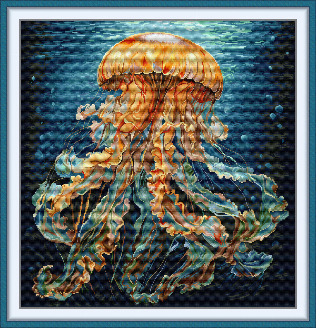 Deep Sea Jellyfish Cross Stitch Kits