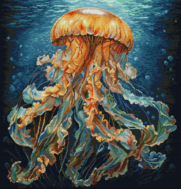Deep Sea Jellyfish Cross Stitch Kits