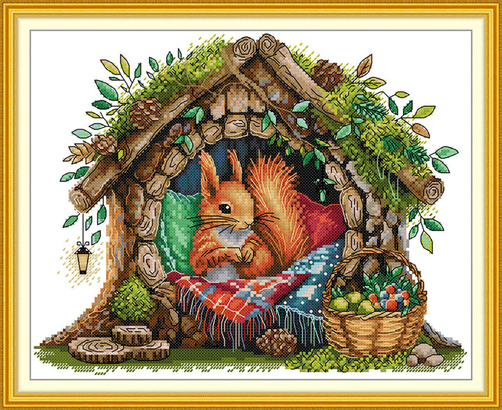 The Squirrel's Home Cross Stitch Kits