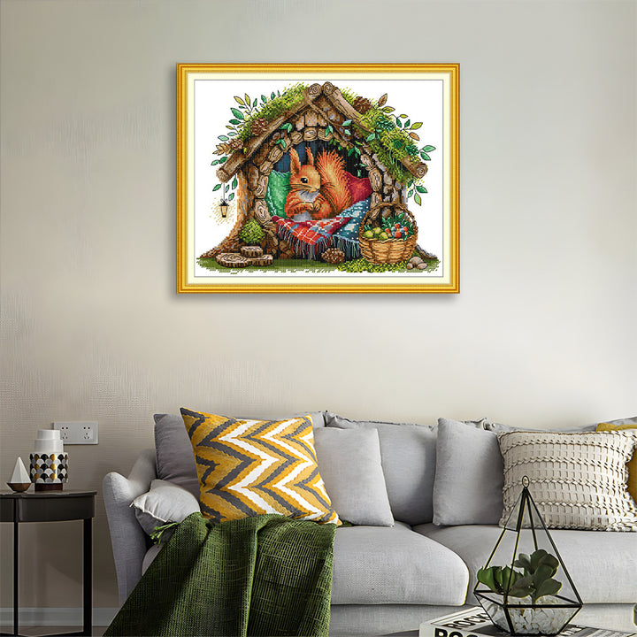 The Squirrel's Home Cross Stitch Kits