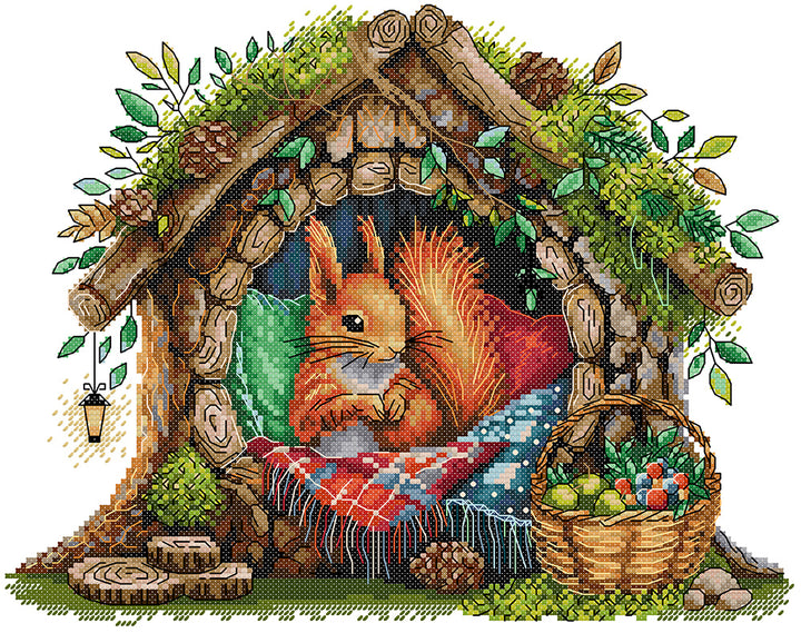 The Squirrel's Home Cross Stitch Kits