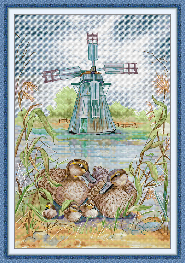 A Family of Wild Ducks Cross Stitch Kits