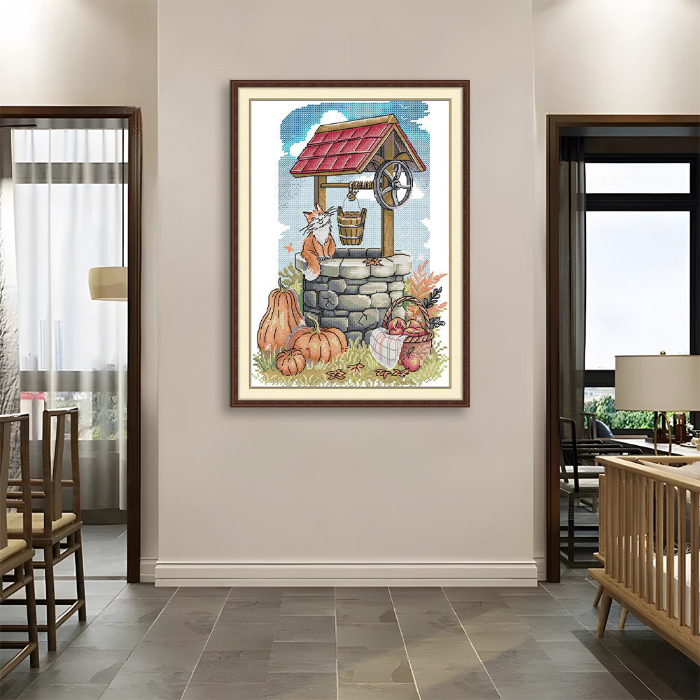 Harvest Well Cross Stitch Kits