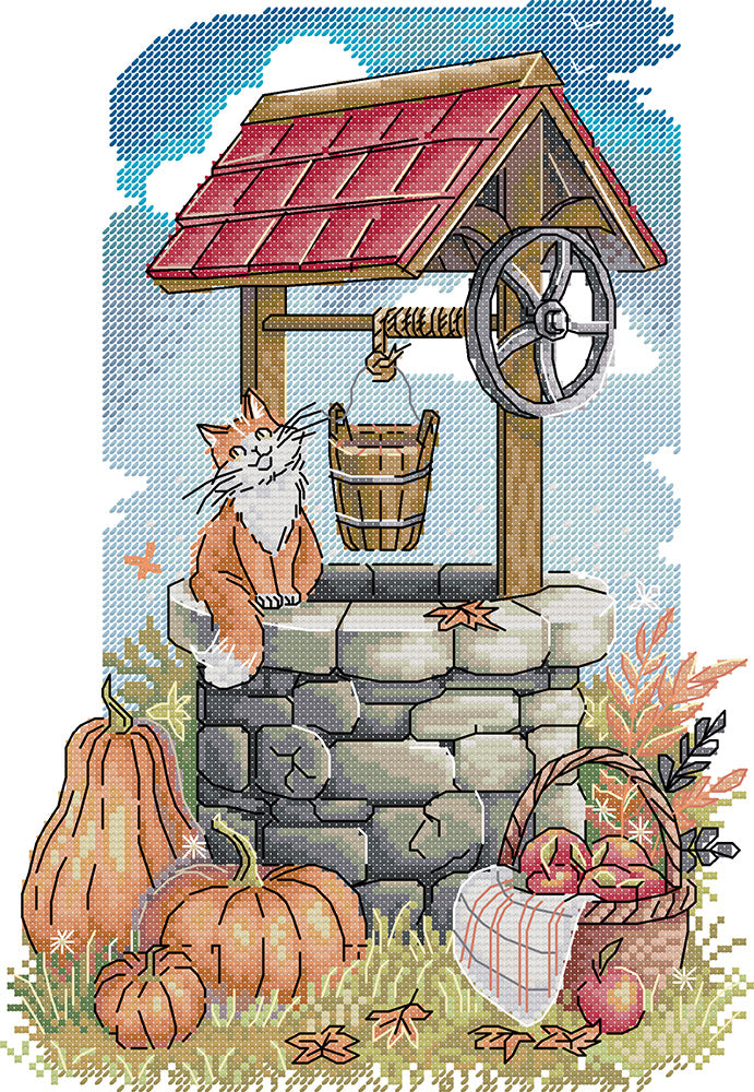 Harvest Well Cross Stitch Kits