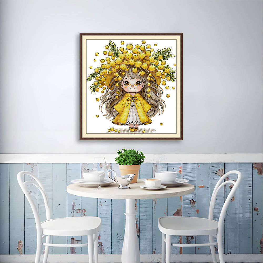 The Mimosa Girl Cross Stitch Kits