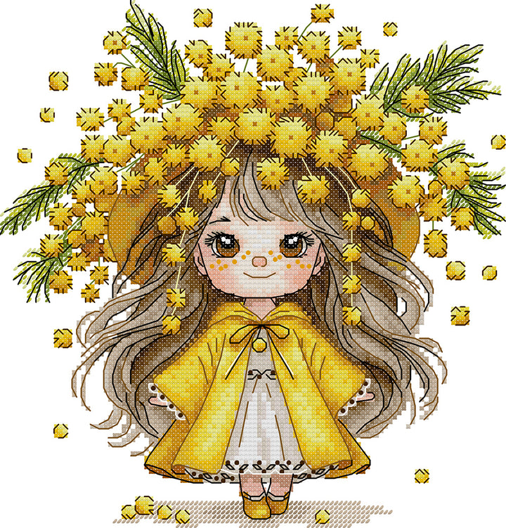 The Mimosa Girl Cross Stitch Kits