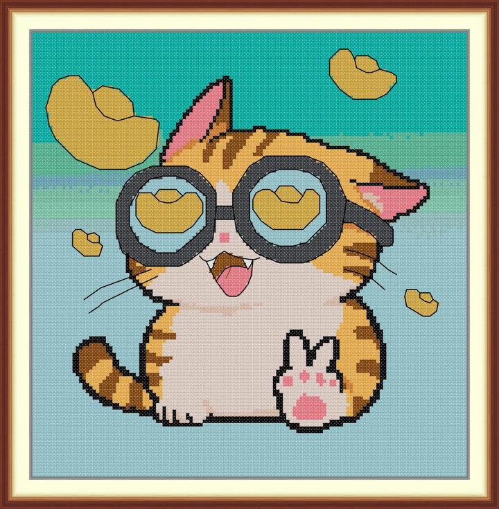 Yuanbao Cat Cross Stitch Kits