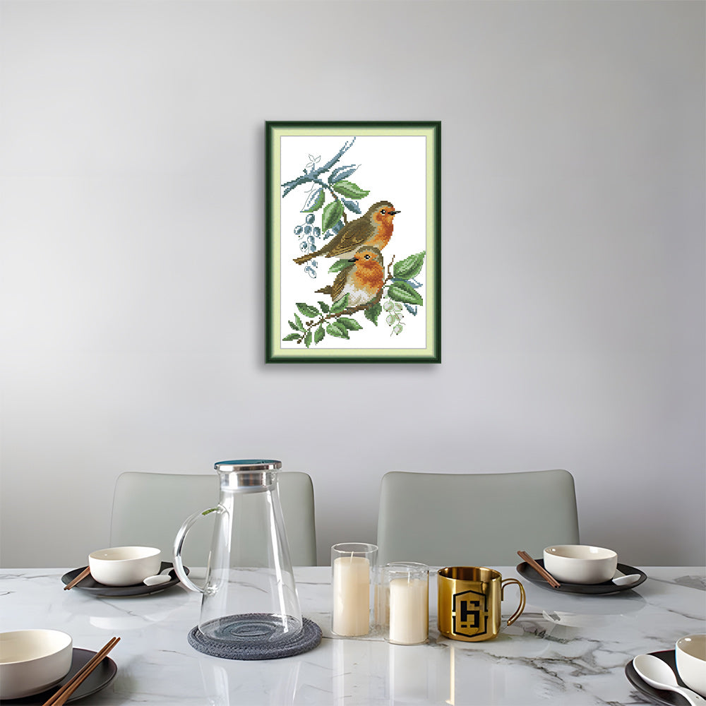 Two Little Birds Cross Stitch Kits