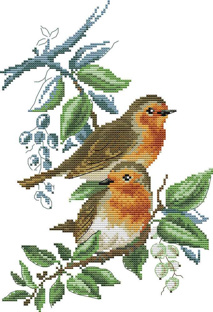 Two Little Birds Cross Stitch Kits