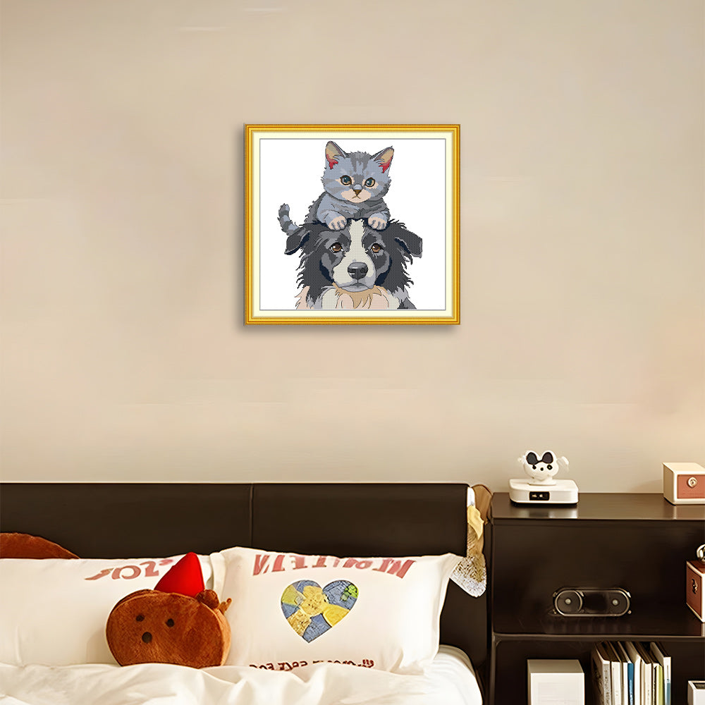 Cat and Dog Cross Stitch Kits