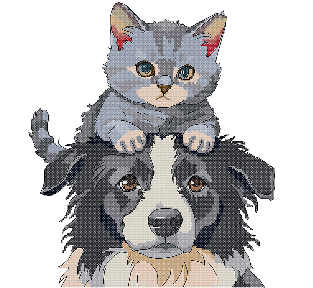 Cat and Dog Cross Stitch Kits