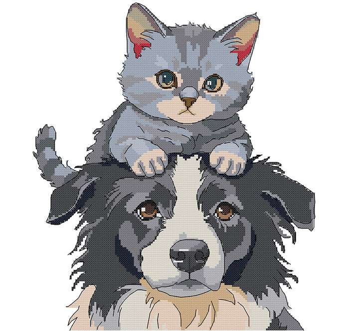 Cat and Dog Cross Stitch Kits
