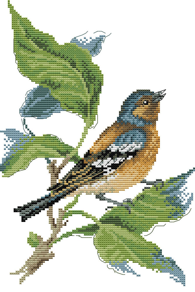 Bird on The Branch Cross Stitch Kits
