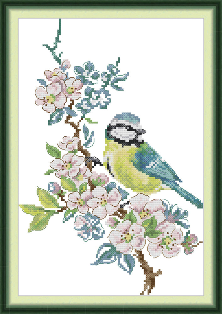 Birds on Flowering Branches Cross Stitch Kits