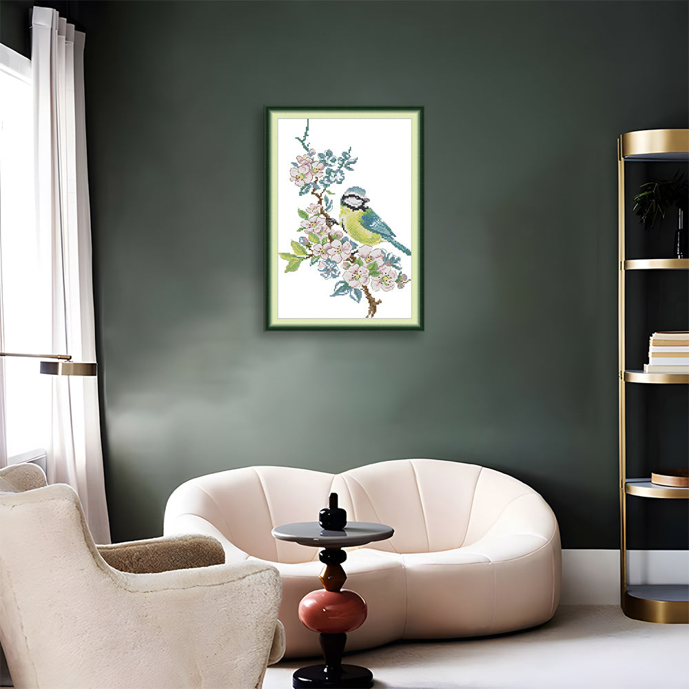 Birds on Flowering Branches Cross Stitch Kits