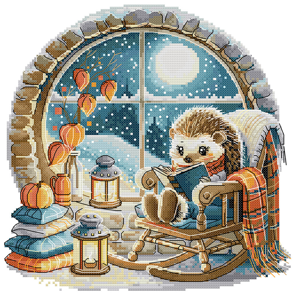 Hedgehog - Reading Cross Stitch Kits