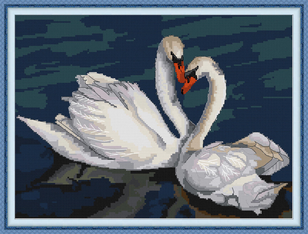 The White Swan Cross Stitch Kits