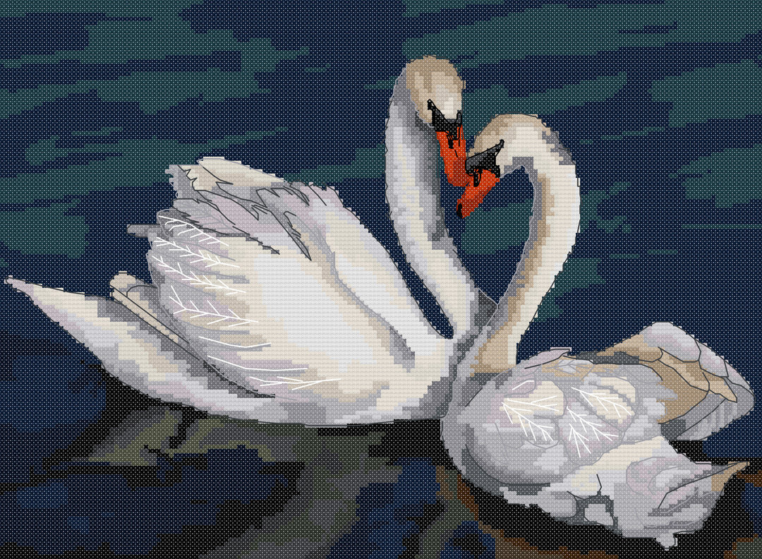 The White Swan Cross Stitch Kits
