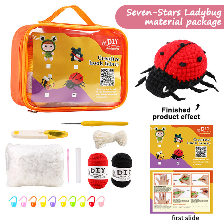Crochet Beginners Crochet Cartoon Animals DIY Kit for Kids Adults
