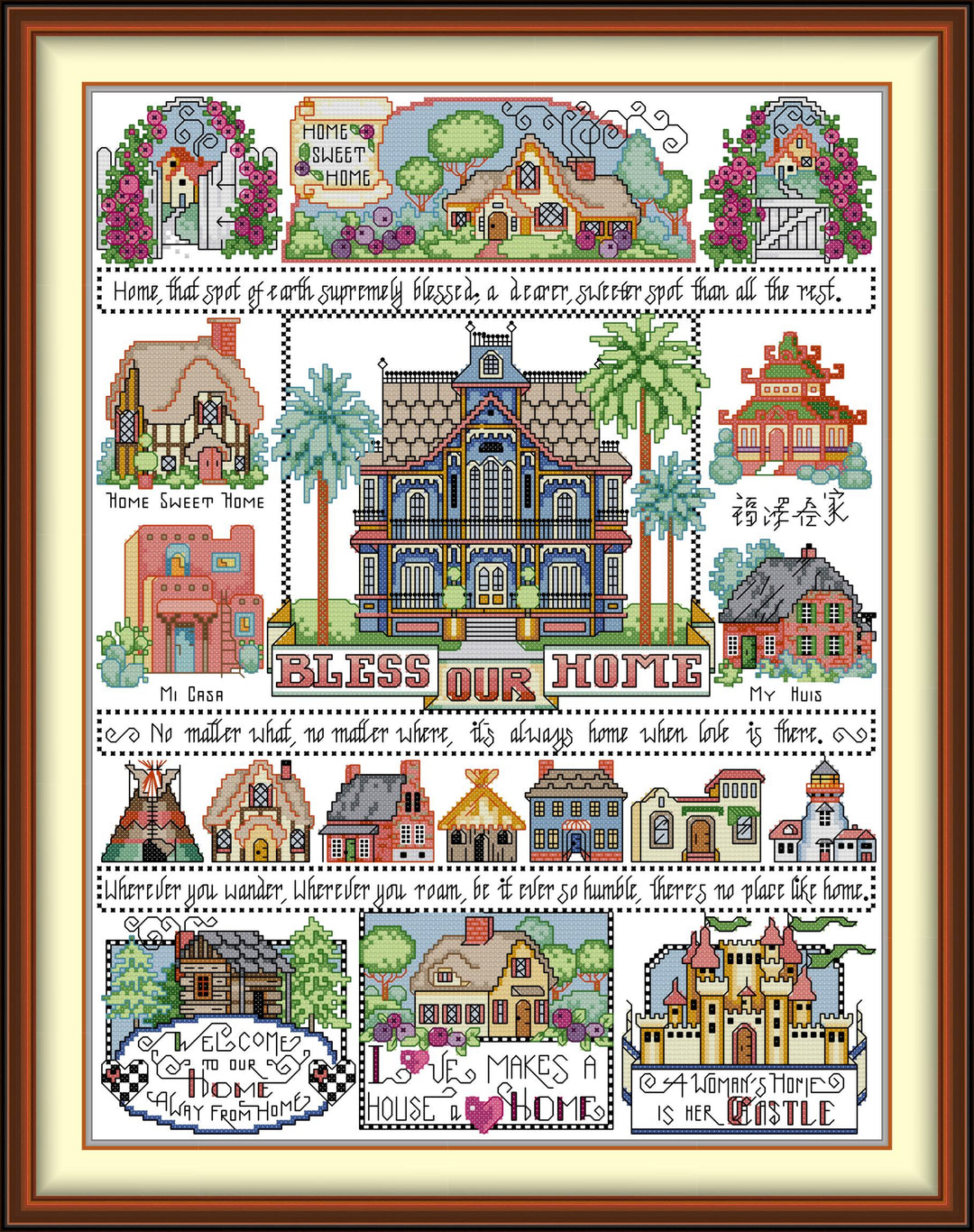 Bless My Family Cross Stitch Kits
