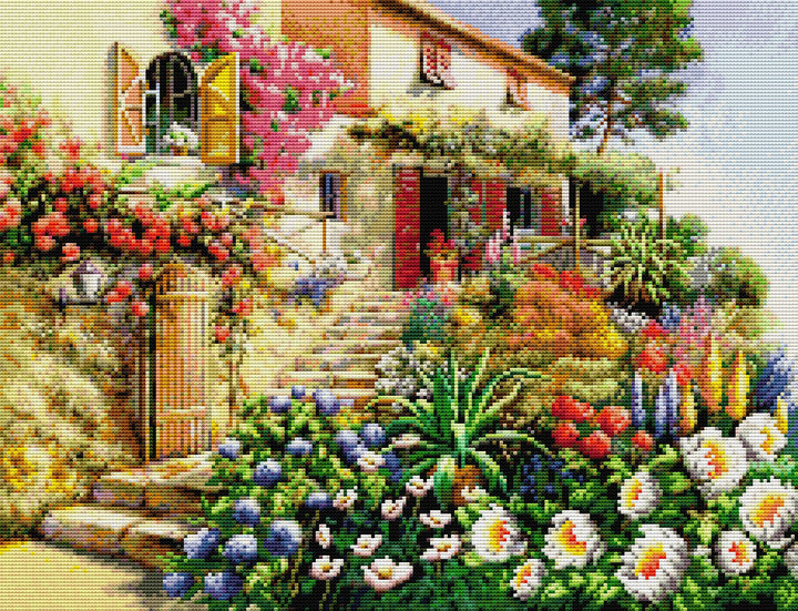 Flower Villa Cross Stitch Kits