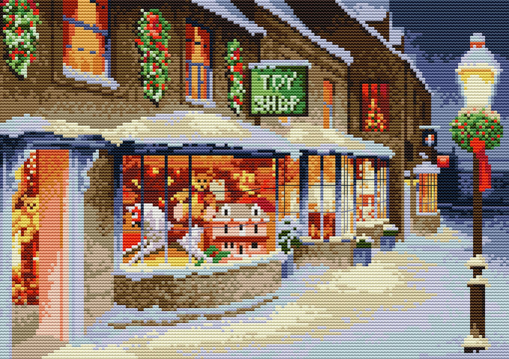 Christmas Toy Store Cross Stitch Kits