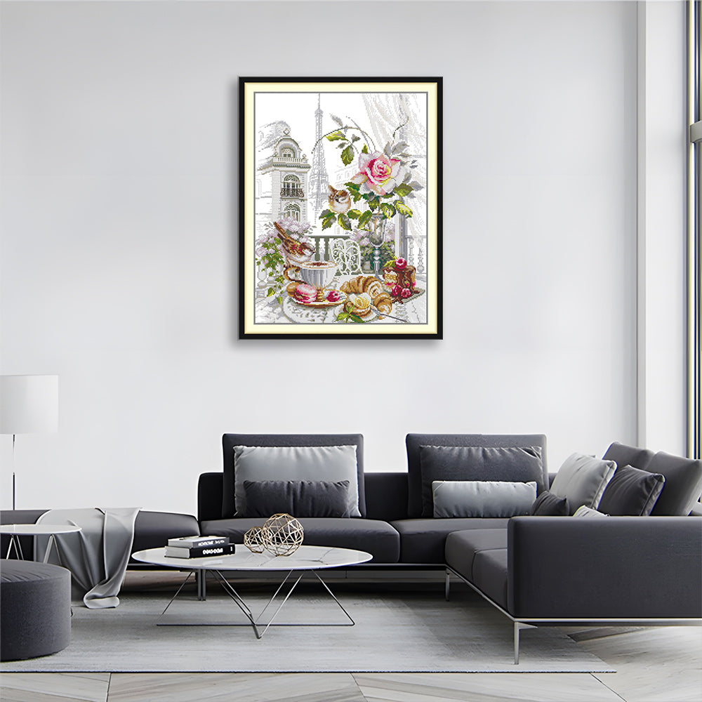 Breakfast With the Birds Cross Stitch Kits