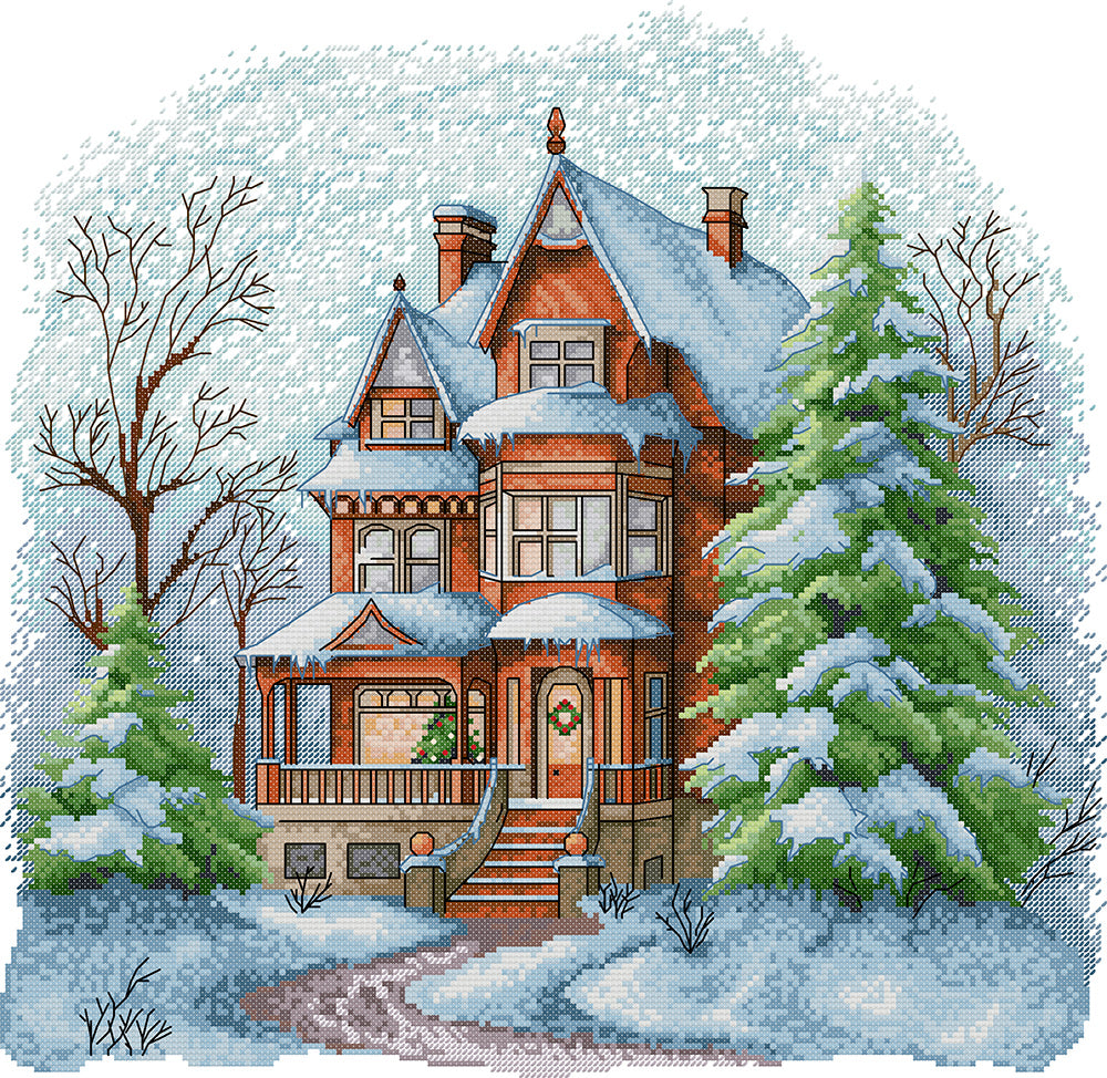 A Winter Villa Cross Stitch Kits