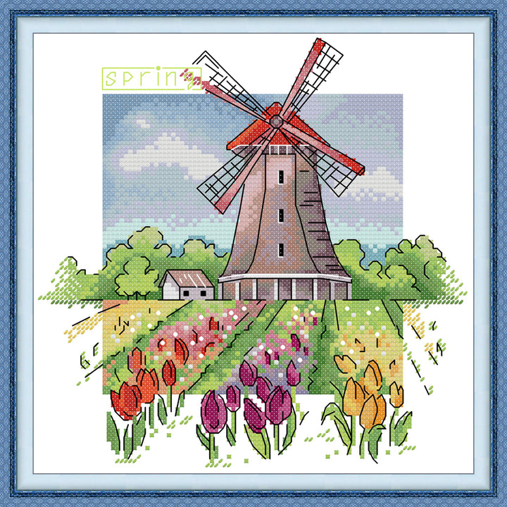 Dutch Spring Cross Stitch Kits
