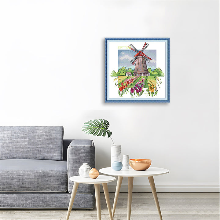 Dutch Spring Cross Stitch Kits