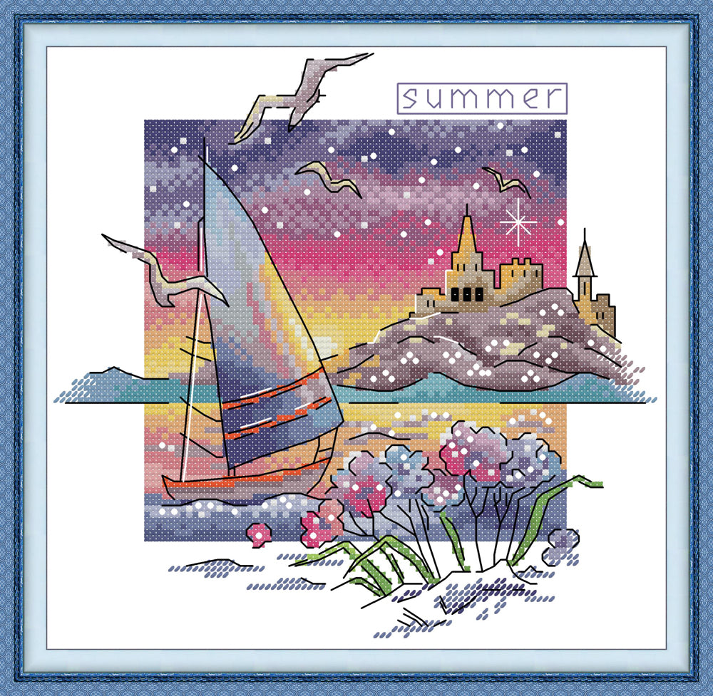 Sailing Summer Cross Stitch Kits