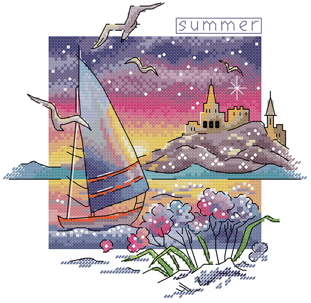 Sailing Summer Cross Stitch Kits